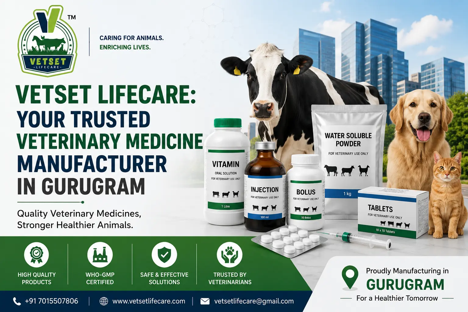 Benefits of partnering with a local veterinary manufacturer