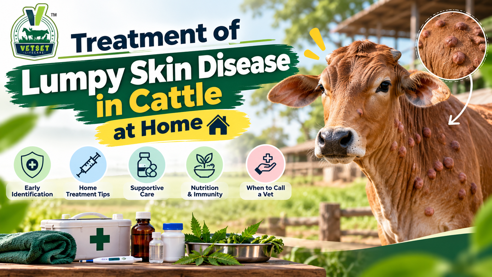 Treatment of Lumpy Skin Disease in Cattle at Home